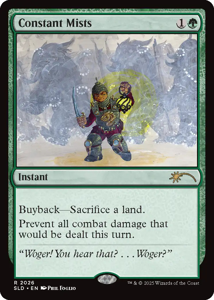 Constant Mists, a reprint from Artist Series: Phil Foglio. Illustrated by Phil Foglio. Image credit: Wizards of the Coast
