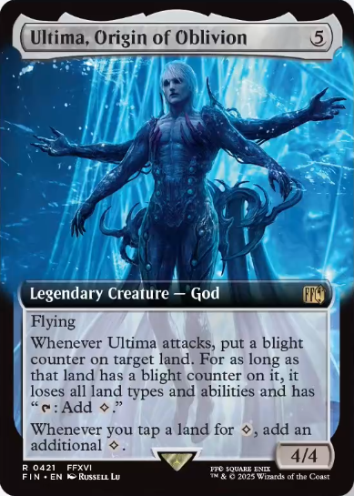 The extended art version of Ultima, Origin of Oblivion. Image credit: Wizards of the Coast and Square Enix