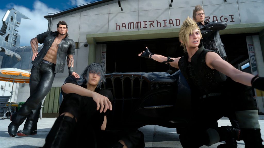 Noctis and the party taking a selfie