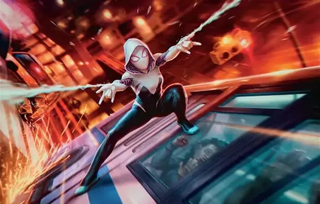 Background image for Ghost-Spider, Gwen Stacy Commander Deck Tech