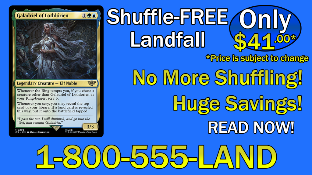 Background image for $40 Shuffle-Free Landfall Commander Deck Tech