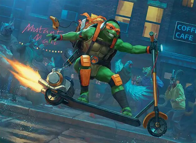 Background image for Michelangelo, On the Scene Deck Tech