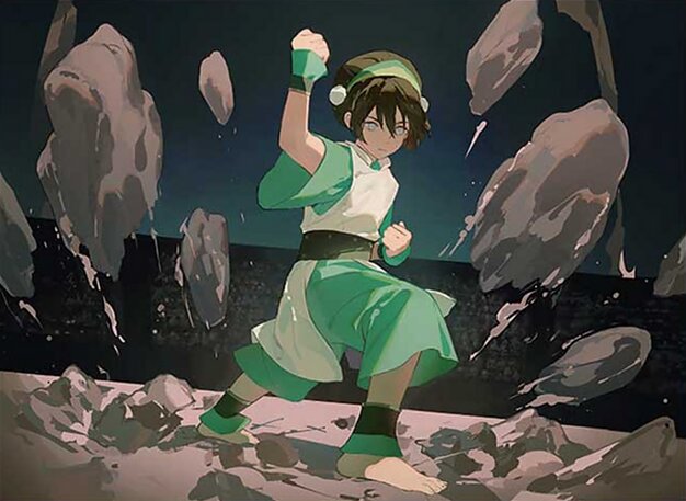 Background image for Earthbend With Toph, the Blind Bandit - Commander Deck Tech