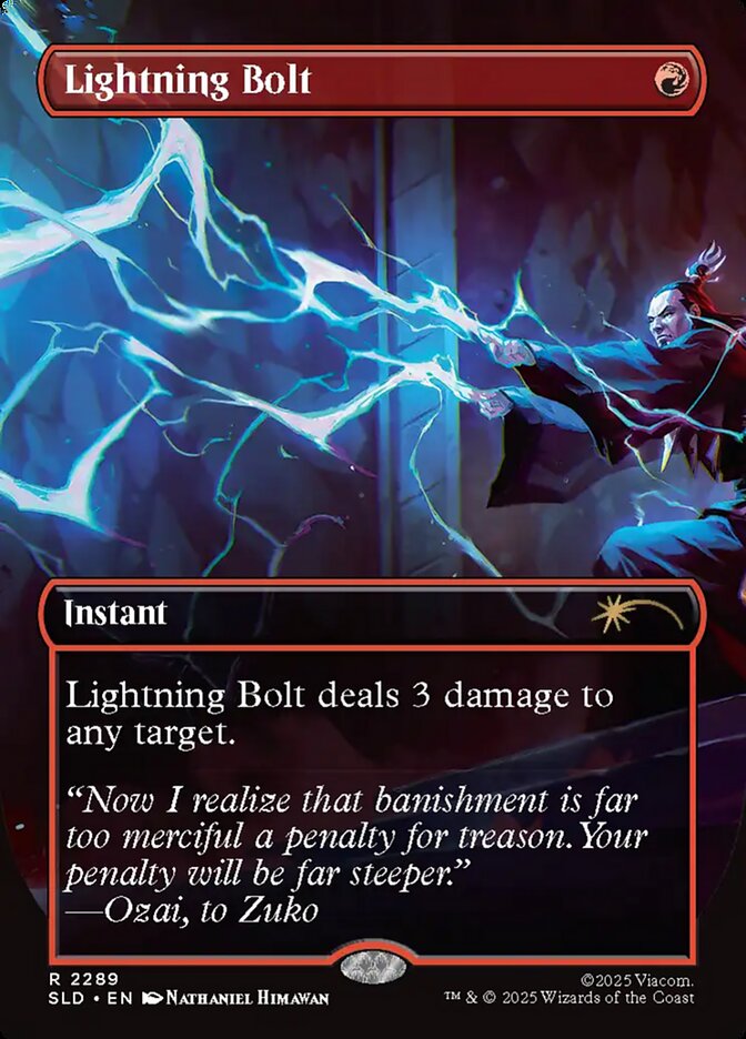 Lightning Bolt. Image credit: Wizards of the Coast and Viacom