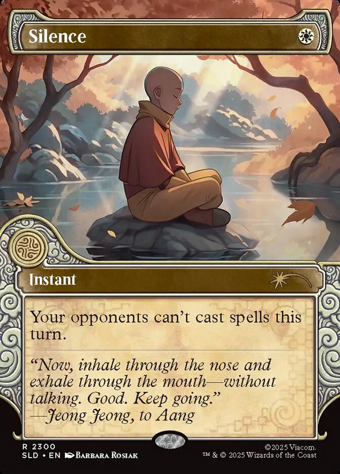 Silence. Image credit: Wizards of the Coast and Viacom