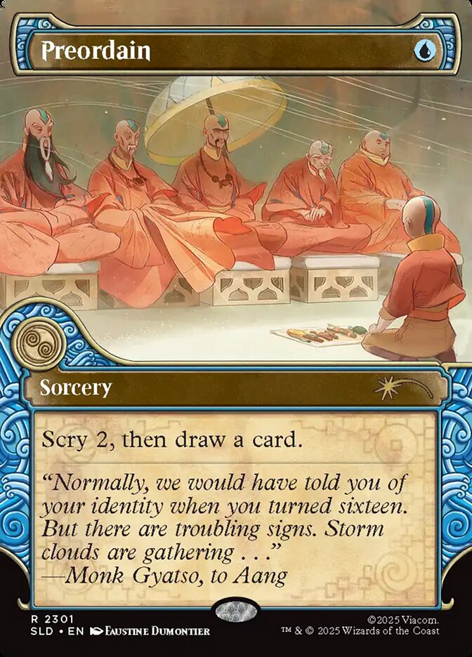 Preordain. Image credit: Wizards of the Coast and Viacom