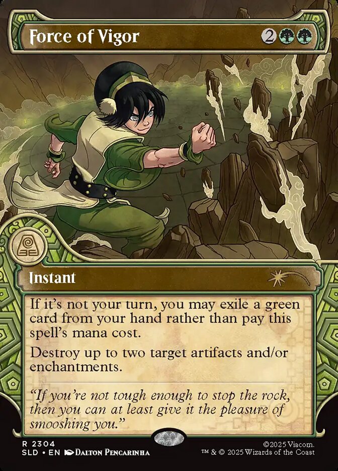 Force of Vigor. Image credit: Wizards of the Coast and Viacom