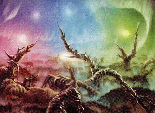 Background image for The Top 10 Most Played Commanders Cards with Five-Color Abilities